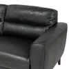 Sofá Valentino - Cuero Básico - 3 cuerpos - 450 (Negro) en Negro - Sillones y sofás, Uruguay | NYR, vista 3 de 3