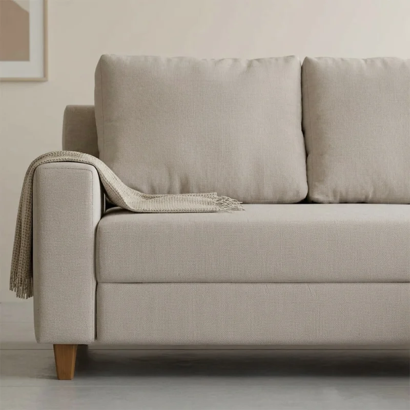 Rinconera Lucci - Tela Microfibra - Chaise derecho - Berlin 02 (Beige) en Beige - Sillones y sofás, Uruguay | Nyr, vista 4