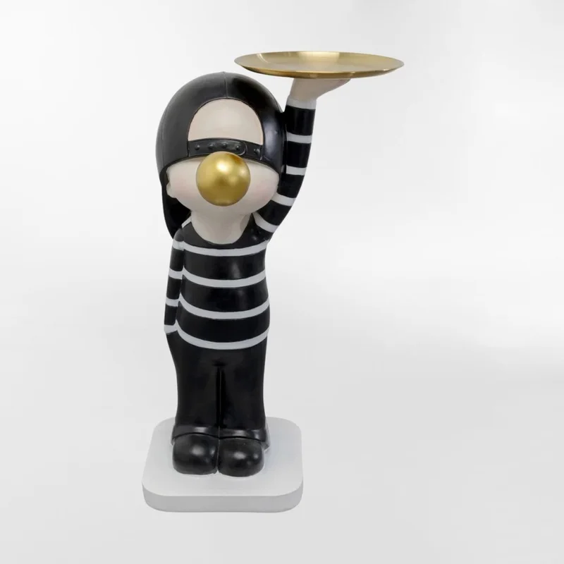 MESA AUXILIAR BUBBLE BOY Negro CIRCULAR en Negro SKU - Mesas de comedor, Uruguay | Viasono, vista 3