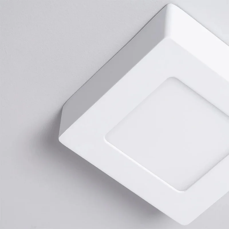 Panel LED Cuadrado de Adosar 6W Luz Cálida en Blanco - Lámparas colgantes, Uruguay | Serlux, vista 3