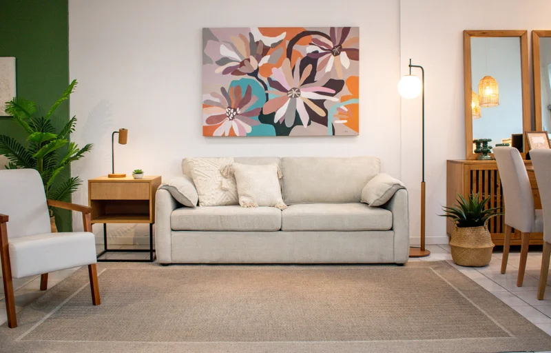 SOFÁ CAMA SANTORINI en Beige - Sillones y sofás, Uruguay | Forum Design, vista 3