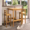Desayunador 2 Bancos Cocina Comedor Madera Maciza - Línea Monterrey en Madera natural - Mesas de comedor, Uruguay | Ecowood, vista 1 de 4