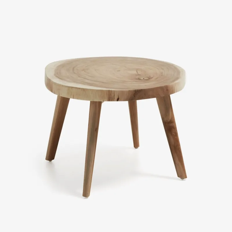 Mesa auxiliar Wellcres Ø 65 cm en Madera natural - Mesas de arrimo, Uruguay | Kavehome