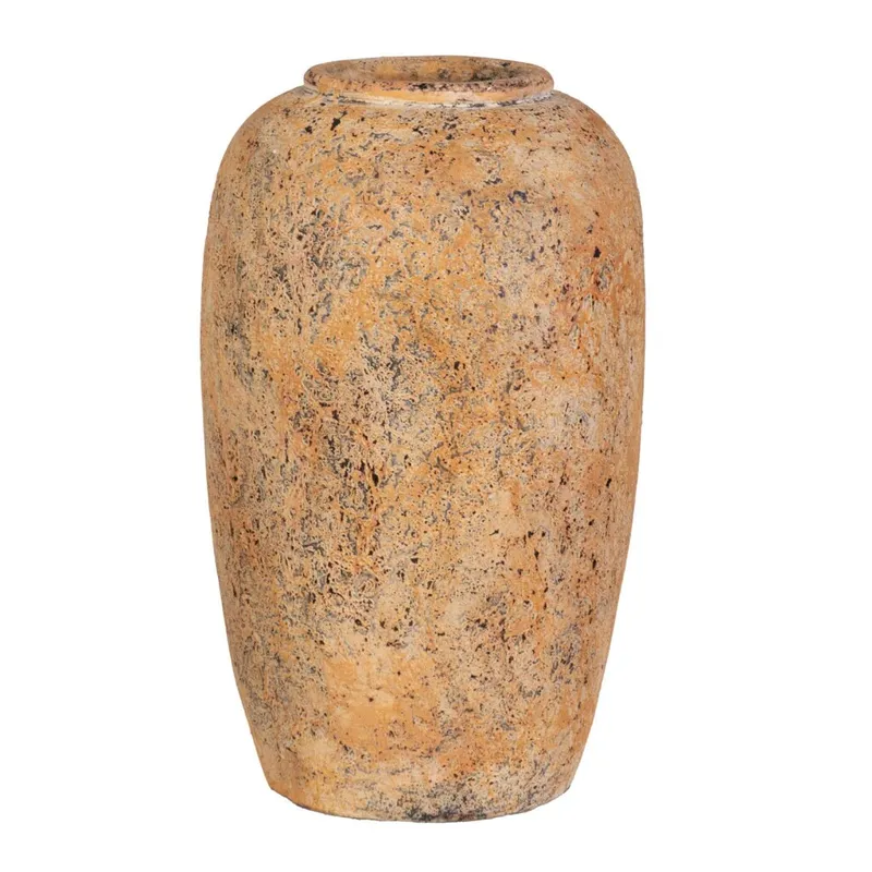 Jarrón Ceramica Natural-beige 33.120.120, Beige en Beige - Jarrones, Uruguay | Divino