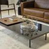 Mesa de centro Tangram rectangular en vidrio-blanco - Mesas de living, Uruguay | Arquetipo, vista 6 de 8