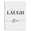 CUADRO CANVAS 30x40cm LAUGH OFTEN - Decoración de pared, Uruguay | Decohogar, vista 1 de 2