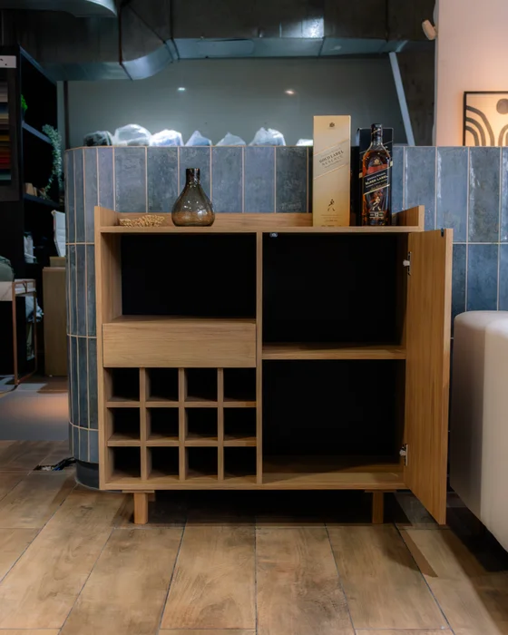 Bar Capri 90cm - Olmo en Madera natural - Aparadores y recibidores, Uruguay | Berna home, vista 3
