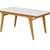 Mesa Extensible LARGA 1.37m Vidrio Off White en Off-white - Mesas de comedor, Uruguay | Finkel, vista 2 de 4