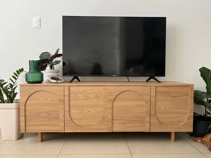 Rack Arco 160 cm – Olmo en Madera natural - Muebles para TV, Uruguay | Berna home, vista 2