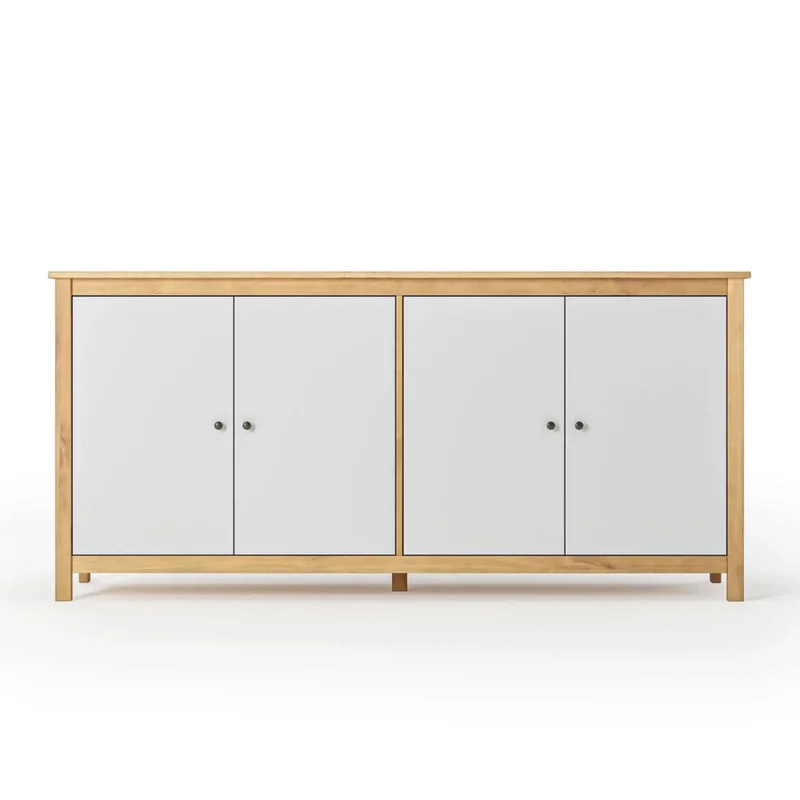 Aparador Cómoda 4 Puertas - Línea Maden - Blanco en Blanco - Aparadores y recibidores, Uruguay | Ecowood, vista 3