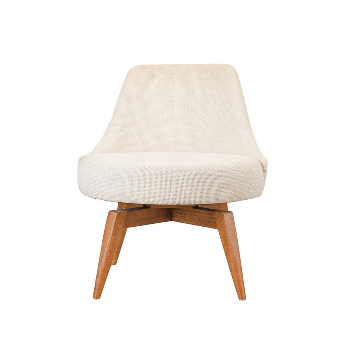 Butaca Giratoria Tela Natural-beige Boli Beige en Beige - Sillones y sofás, Uruguay | Divino, vista 3