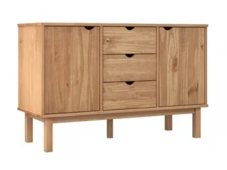 Comoda/Encimera 2P y 3C Mel/Gris Linea Nordica en Madera Maciza en Madera natural - Cómodas, Uruguay | Quesal, vista 14