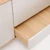 Aparador Anielle - 1 puerta y 3 cajones de madera maciza y chapa de fresno 150 x 78 cm en Off-white - Aparadores y recibidores, Uruguay | Kavehome, vista 6 de 10