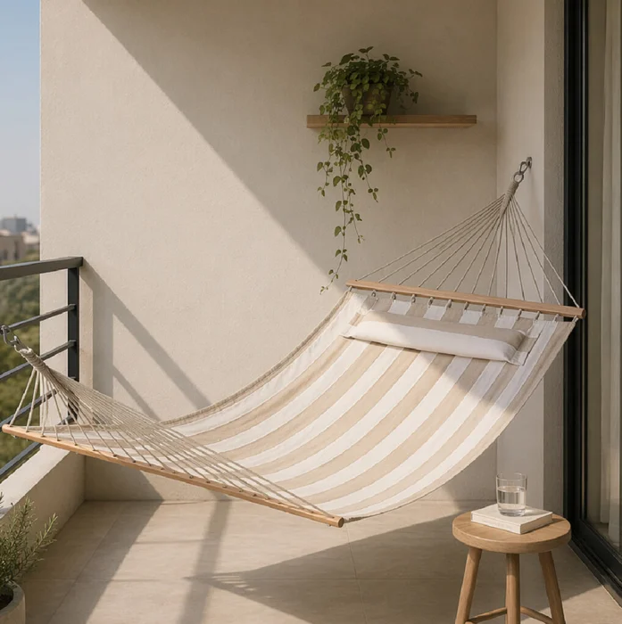 Hamaca Nap con Cadena Metálica incluída en Multicolor - Muebles para el exterior, Uruguay | Samic