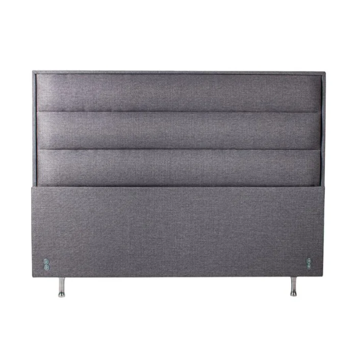 Respaldo Wave - 2 Plazas 138x127 — Urumobil en Gris - Respaldos de cama, Uruguay | Urumobil, vista 2