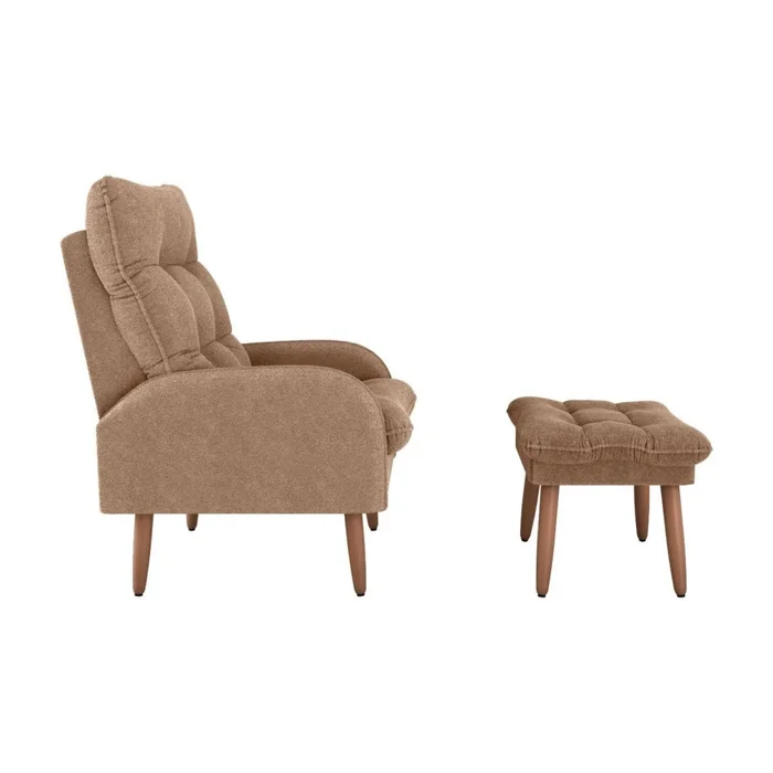 Kit Poltrona + Puff Relax - Marrón en Marrón - Sillones y sofás, Uruguay | Ecowood, vista 4