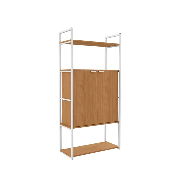 ESTANTERIA ALTA CON PUERTAS LINEA INDUSTRIAL HIERRO en Madera natural - Bibliotecas, Uruguay | Balton, vista 8