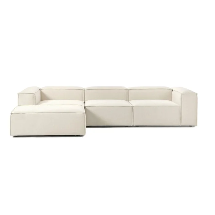 Sillón Nicole Esquinero X2 + Respaldo + Isla - Beige en Beige - Sillones y sofás, Uruguay | Samic