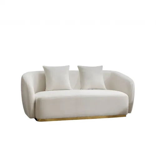 Sillon Alessio - 2 Cuerpo - Tela en Blanco - Sillones y sofás, Uruguay | Rústico Hogar