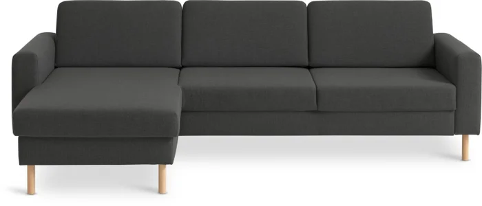 Sofá SVALBARD chaise longue gris oscuro en Gris - Sillones y sofás, Uruguay | JYSK