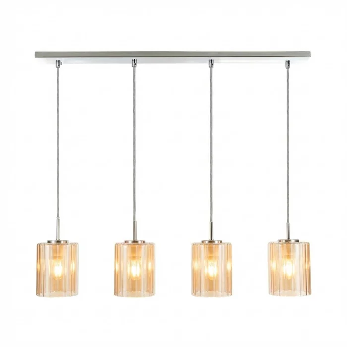 Lámpara De Techo Metal-y-vidrio Natural-beige Lp95685 en Amarillo - Lámparas colgantes, Uruguay | Divino, vista 2