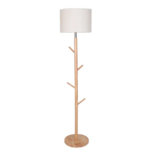 Lampara De Pie Madera Natural-beige Ml219383 en Beige - Lámparas de pie, Uruguay | Divino