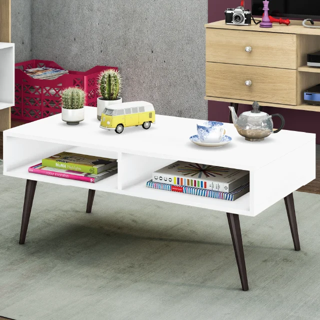 Mesa Living RT3064 en Blanco - Mesas de arrimo, Uruguay | Muebles Express, vista 2