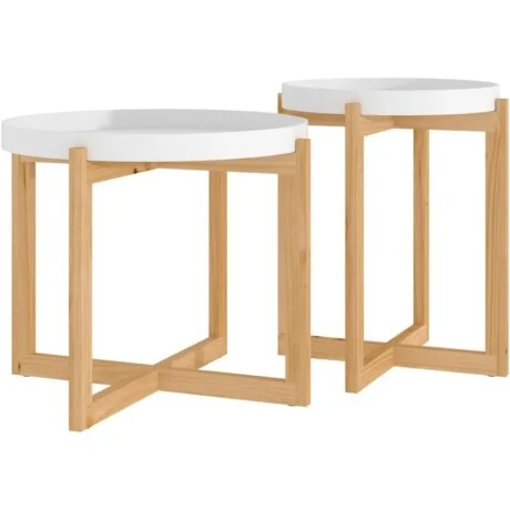 Set de mesas Upsala en Blanco - Mesas de living, Uruguay | La Cueva Muebles, vista 11