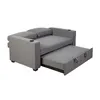 Sofá Cama 2 Cuerpos Tela Gris Miley Gris Osc en Gris - Sillones y sofás, Uruguay | Divino, vista 5 de 9