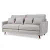 Sofá Realeza - Tela Microfibra - 3 cuerpos - 12073 (Greige) en Beige - Sillones y sofás, Uruguay | NYR, vista 1 de 5