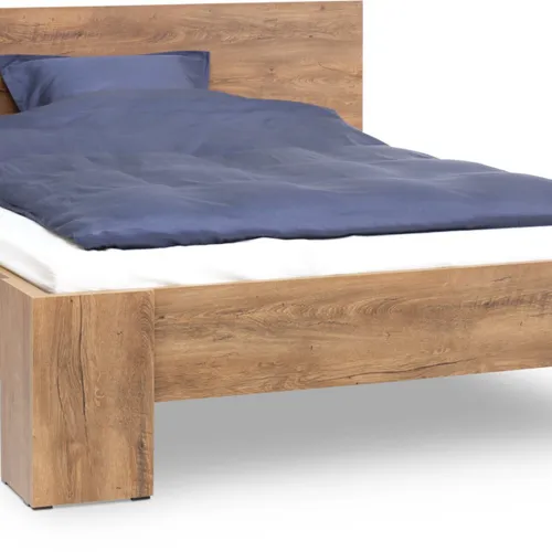 Estructura cama VEDDE 140x200 roble en Madera natural - Dormitorio, Uruguay | JYSK