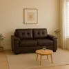 Sillon 3 cuerpos Eco Cuero - Chocolate en Marrón - Sillones y sofás, Uruguay | La Cueva Muebles, vista 2 de 14