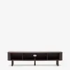 Mueble TV Mailen 2 puertas en chapa de fresno - con acabado oscuro 200 x 50 cm en Negro - Muebles para TV, Uruguay | Kavehome, vista 8 de 10