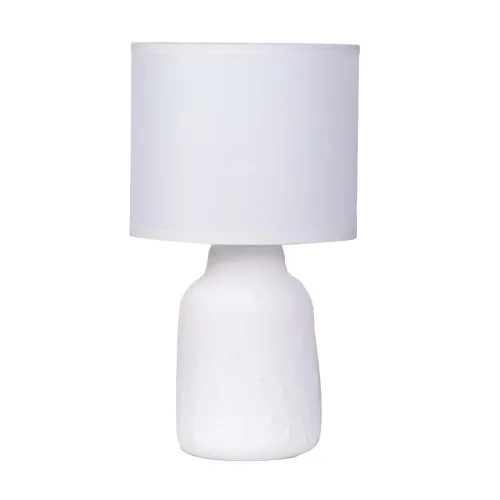 Lámpara De Mesa Ceramica Blanco At21000 en Blanco - Lámparas de mesa, Uruguay | Divino