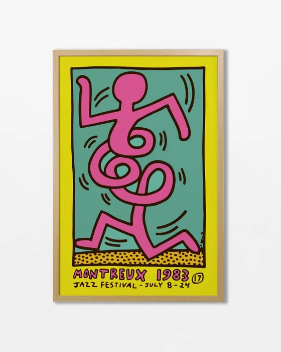 Keith Haring - Montreux Jazz Festival en Multicolor - Láminas, Uruguay | La Cuadrería