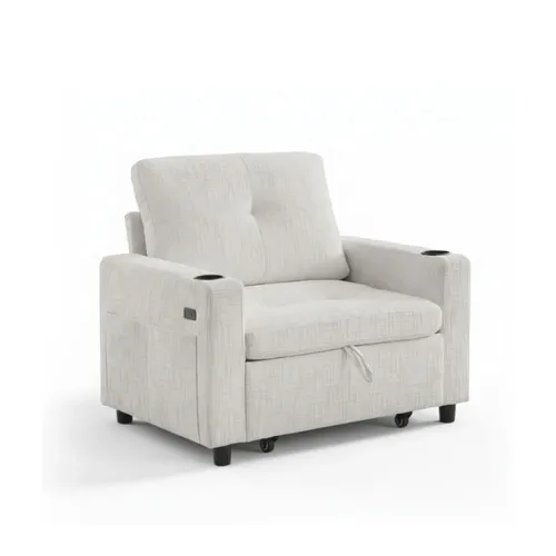 Sofa cama Mateo en Off-white - Sillones y sofás, Uruguay | New York Home