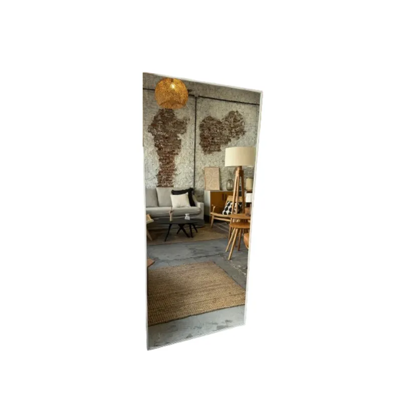 Espejo Rectangular Goma Bordes Circulares Blanco 80X180 - Espejos, Uruguay | Berna home
