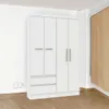 Ropero 4 Puertas en MDP - Viena - Blanco en Blanco - Roperos y placares, Uruguay | Rústico Hogar, vista 2 de 4