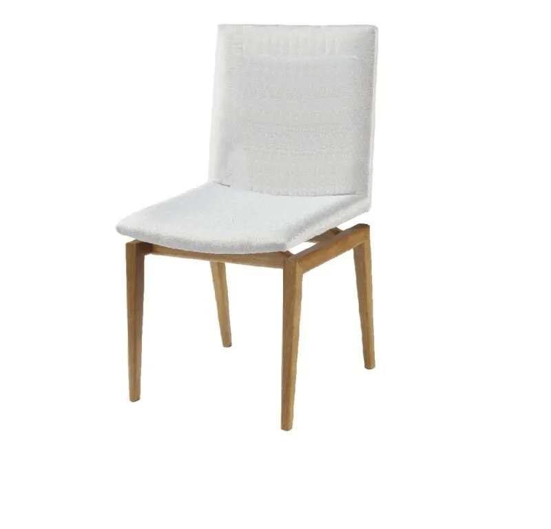 Silla ANTO Tapizada en Tela Lisa en Blanco - Sillas, Uruguay | Finkel
