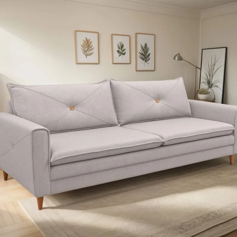 Sofá 3 cuerpos Fascinio - Gris en Gris - Sillones y sofás, Uruguay | Nario Hogar