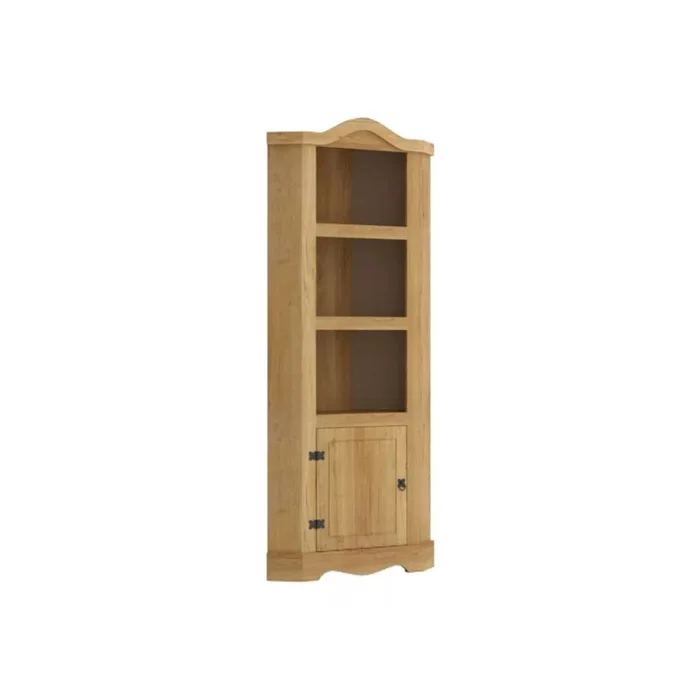 Esquinero Biblioteca - Línea Monterrey - Natural en Madera natural - Bibliotecas, Uruguay | Ecowood, vista 4