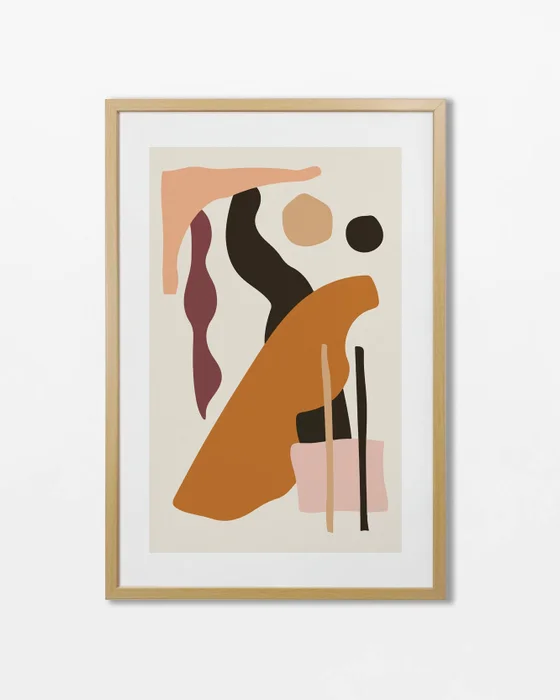 Abstractos Neutros - Serie N.06 en Multicolor - Láminas, Uruguay | La Cuadrería