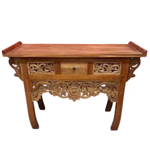 Consola Tallada Sofia en Madera natural - Aparadores y recibidores, Uruguay | Camino a Casa