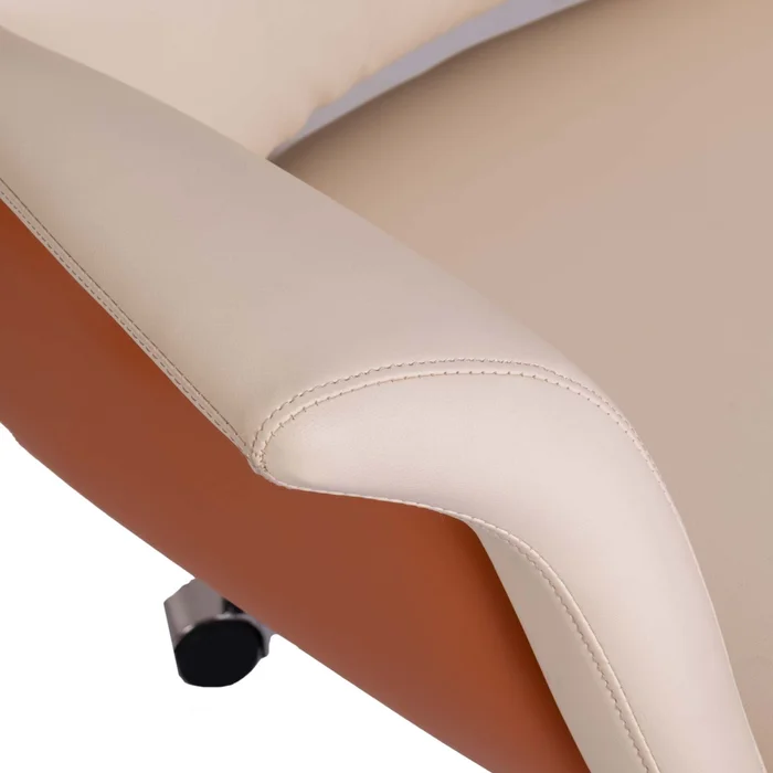 Silla De Oficina Gerencial Malla Crown en Beige - Sillas de escritorio, Uruguay | Divino, vista 4