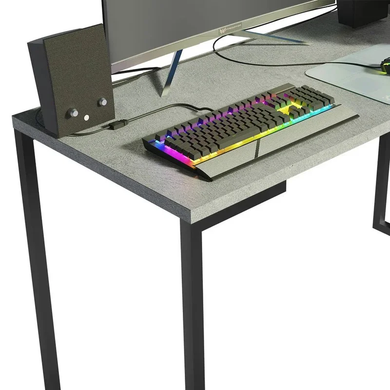 Mesa de escritorio Industrial Madera y Hierro 120cm en Negro - Escritorios, Uruguay | Balton, vista 29