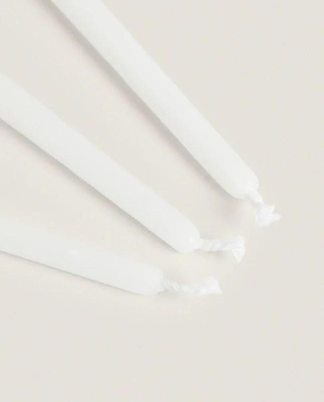 PACK VELAS LARGAS DECORATIVAS CILINDRO (PACK DE 6) en Blanco - Velas y Portavelas, Uruguay | Zara Home, vista 4