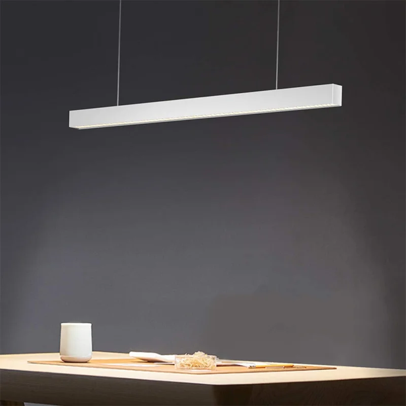Luminaria Lineal LED 36W Luz Cálida 120cm en Gris - Lámparas colgantes, Uruguay | Serlux, vista 4