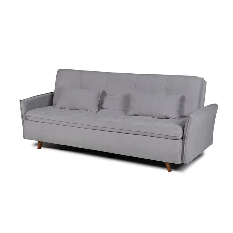 Sofá Cama Maira - C/Brazos - Tela Microfibra - 10286 (Gris) en Beige - Sillones y sofás, Uruguay | NYR