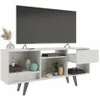 Rack con cajón RK-2111 Nogal - Muebles para TV, Uruguay | Que Sal Muebleria, vista 5 de 8