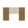 Respaldo Tapizado 2 Mesas De Luz Con Tiradores Modernos en GRIS/BEIGE - Respaldos de cama, Uruguay | Soy Hogar, vista 4 de 4